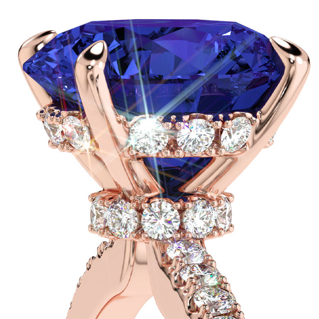 Rose Gold Tanzanite Engagement Rings