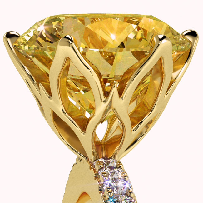 Yellow Gold Yellow Diamond Engagement Rings