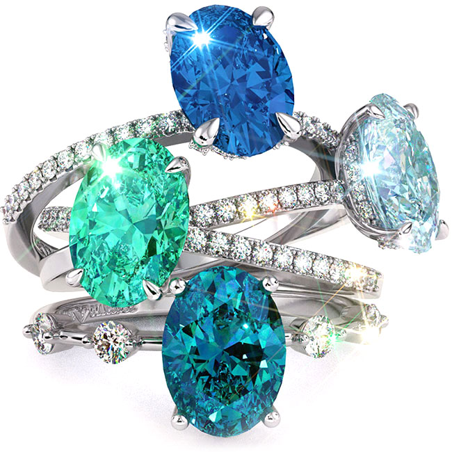 Gemstone Engagement Rings