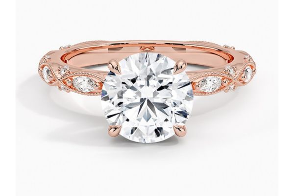 Rose Milgrain Infinity Rose Milgrain Infinity