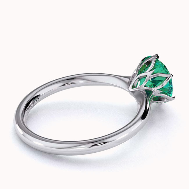 Green Diamond Fynbos Floral Engagement Rings