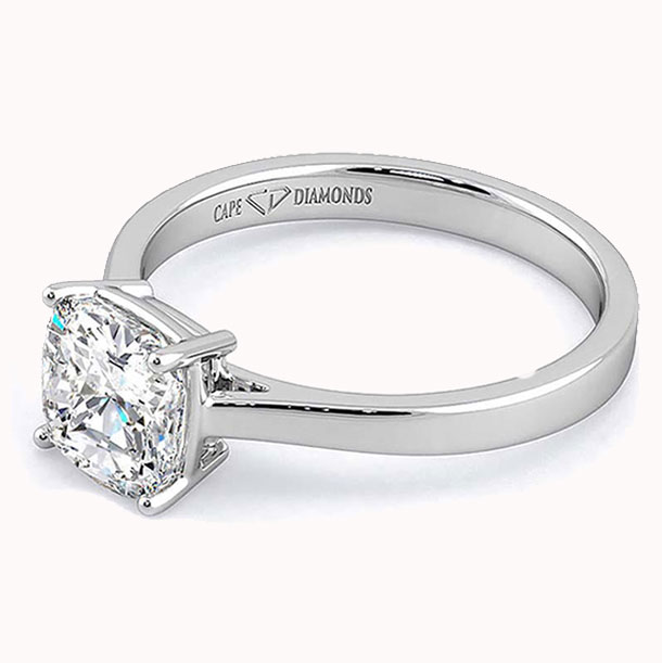 Cushion Cut Moissanite Engagement Rings