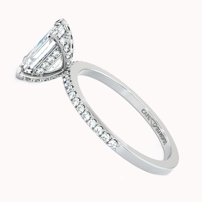 Hidden Halo Moissanite Engagement Rings