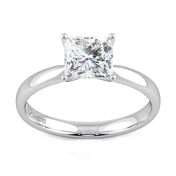 Princess Cut Moissanite Engagement Rings