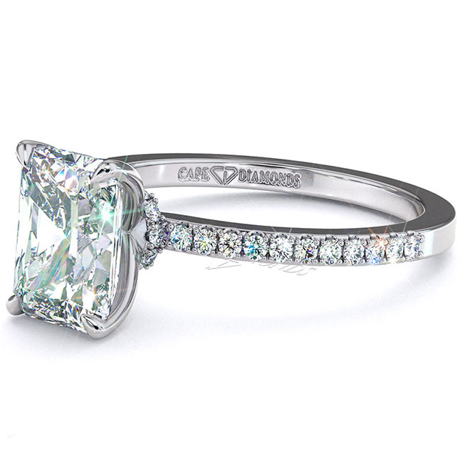 Radiant Moissanite Engagement Rings