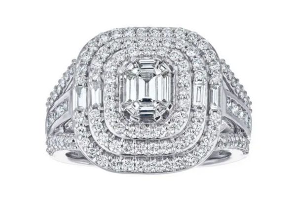 Layered Halo Pave Layered Halo Pave