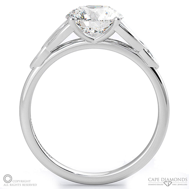 celtic infinity natural diamond engagement ring white gold with 9k white gold metal and round shape diamond
