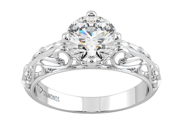 Platinum Antique Filigree Platinum Antique Filigree