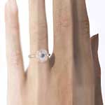 everlasting love natural diamond engagement ring white gold with 9k white gold metal and round shape diamond