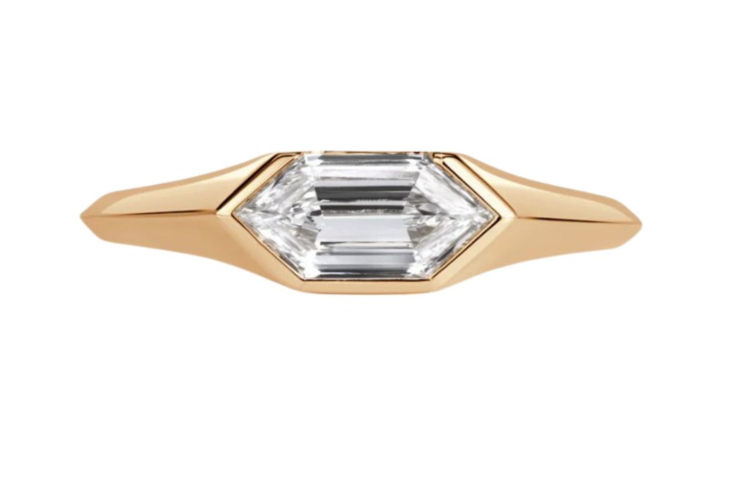 Gold Geometric Bezel Gold Geometric Bezel