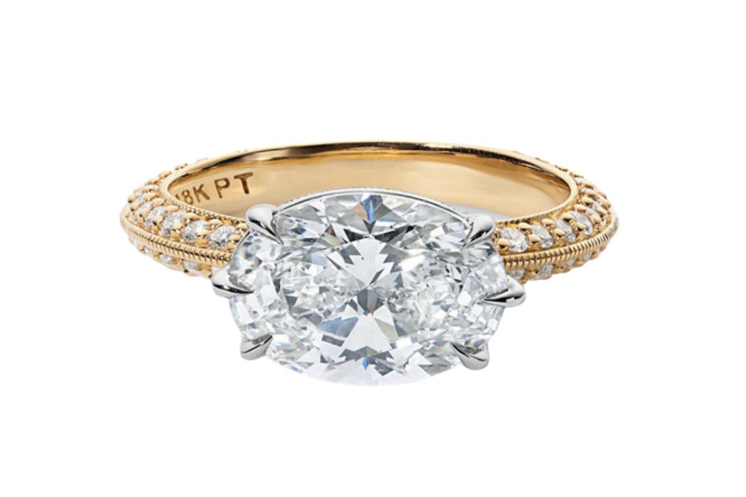 Gold Oval Pave Gold Oval Pave