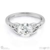 celtic infinity natural diamond engagement ring white gold with 9k white gold metal and round shape diamond