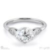 antique oval natural diamond engagement ring platinum with platinum metal and oval shape diamond