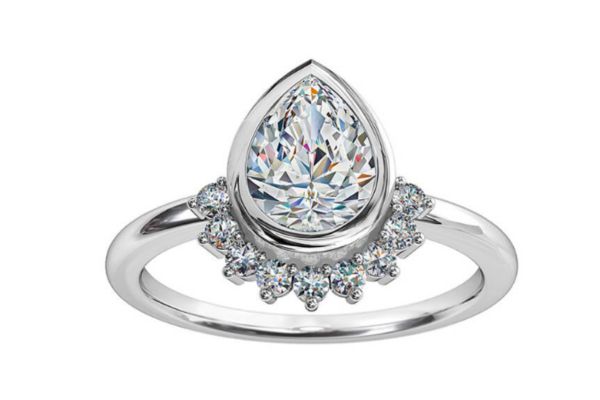 Bezel-Set Pear Bezel-Set Pear