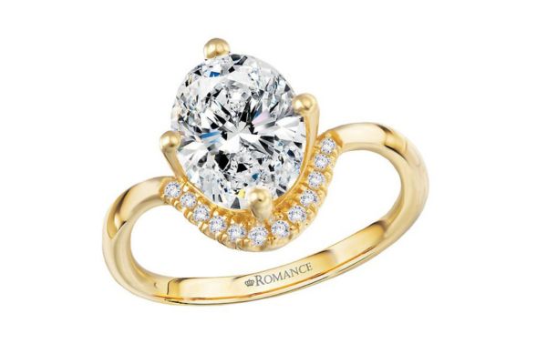 Gold Curved Oval Gold Curved Oval