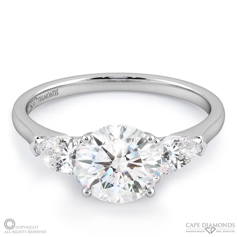Trilogy Platinum Diamond Engagement Rings