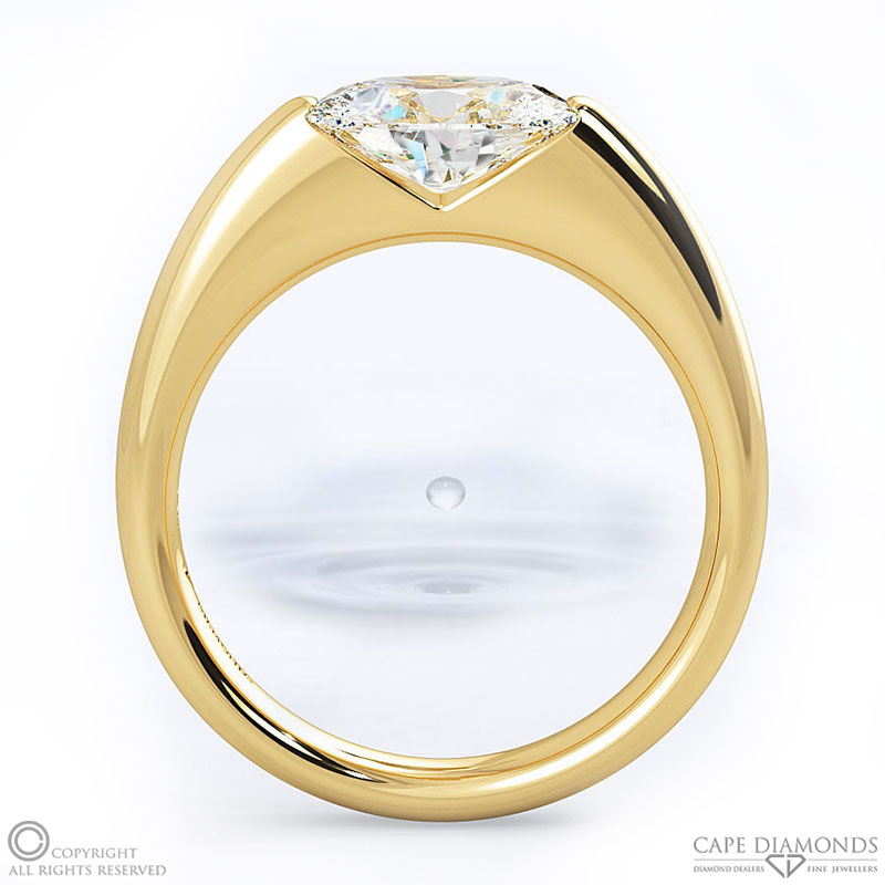 Yellow Gold Soul Diamond Engagement Rings