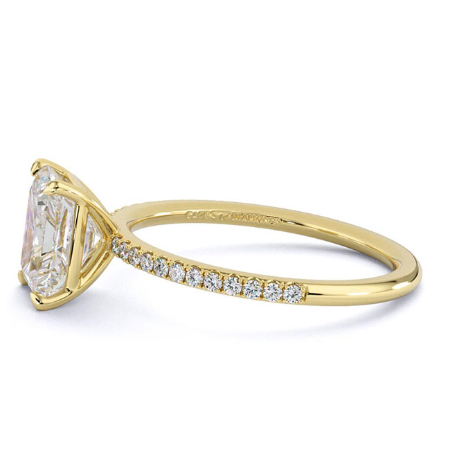 Radiant Cut Yellow Gold Diamond Engagement Rings