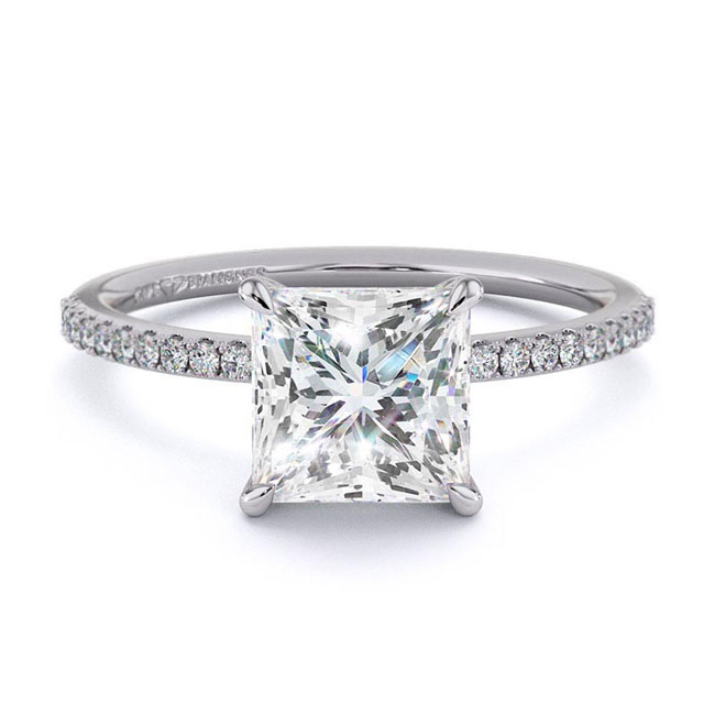 Princess Cut Platinum Diamond Engagement Rings