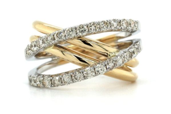 Two-Tone Gold Pave Two-Tone Gold Pave