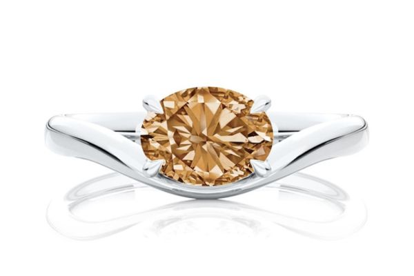 Gorgeous-Champagne-Diamond-Engagement-Rings-Curved-Floating-Solitaire