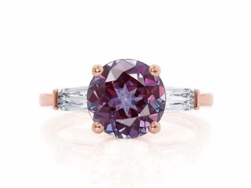 Alexandrite-Engagement-Rings-Rose-Gold-Trinity