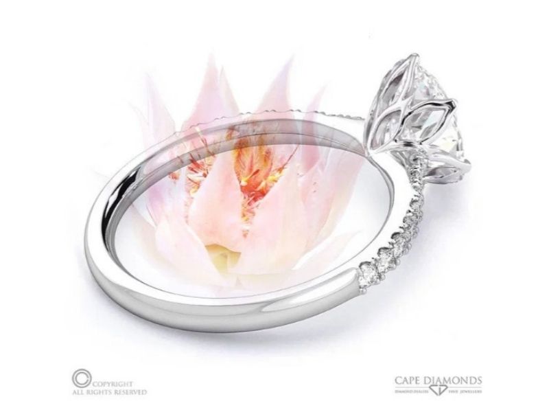 Breathtaking-Floral-Engagement-Rings-Platinum-Blushing-Bride