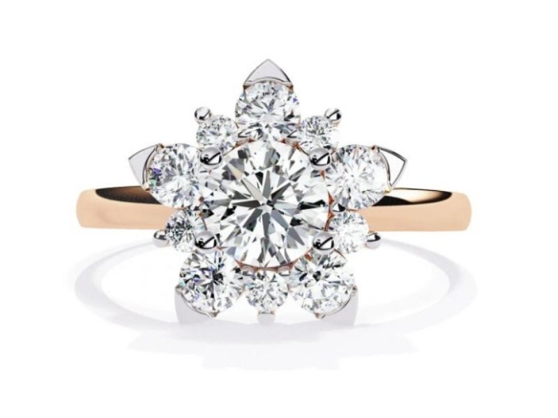 Breathtaking-Floral-Engagement-Rings-Rose-Gold-Flower
