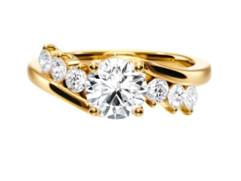 Spiral-Engagement-Rings-Gold-Side-Stone